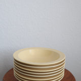 Vintage Butter Yellow Soup Bowls (Set of 8)