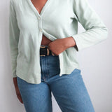 Vintage Sage Green Cardigan Sweater