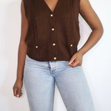 Vintage Brown Sweater Vest