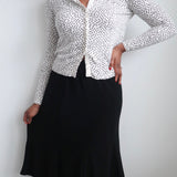 Vintage Staple High Rise Flowy Midi Skirt
