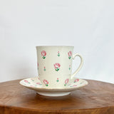 Vintage Floral Teacup and Saucer