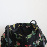 Black Floral Shoulder Bag