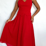 Vintage Red Halter Dress