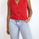 Vintage Red Sweater Vest