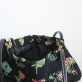 Black Floral Shoulder Bag
