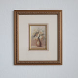 Gold Framed Floral Vase Print
