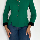 Vintage Green Contrast Blazer