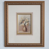 Gold Framed Floral Vase Print