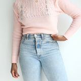 Vintage Diane von Furstenberg Baby Pink Sweater