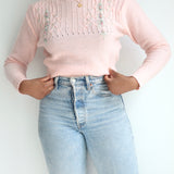 Vintage Diane von Furstenberg Baby Pink Sweater