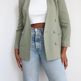 Vintage Sage Wool Blazer