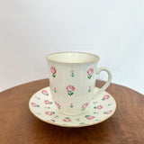 Vintage Floral Teacup and Saucer