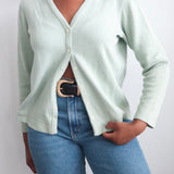 Vintage Sage Green Cardigan Sweater