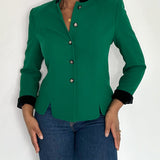 Vintage Green Contrast Blazer