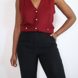 Vintage Wine Sweater Vest