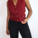 Vintage Wine Sweater Vest