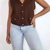 Vintage Brown Sweater Vest