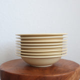 Vintage Butter Yellow Soup Bowls (Set of 8)