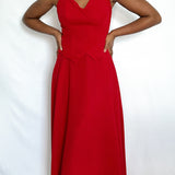 Vintage Red Halter Dress